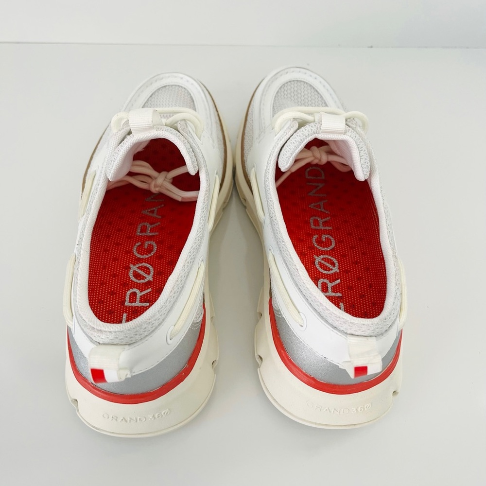 COLE HAAN 4.ZERØGRAND Regatta Boat Shoe in Blanc De Blanc - Picture 9 of 13